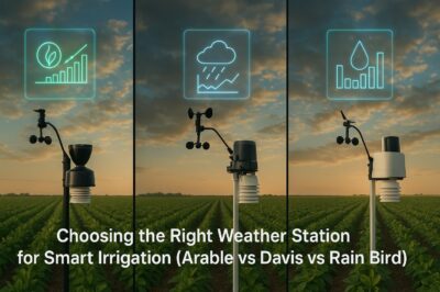 Choosing the Right Weather Station for Smart Irrigation: Arable vs Davis vs Rain Bird