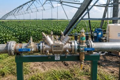 Backflow Prevention for Commercial Soybean Irrigation: Regulations, Device Selection, and Chemigation Safety